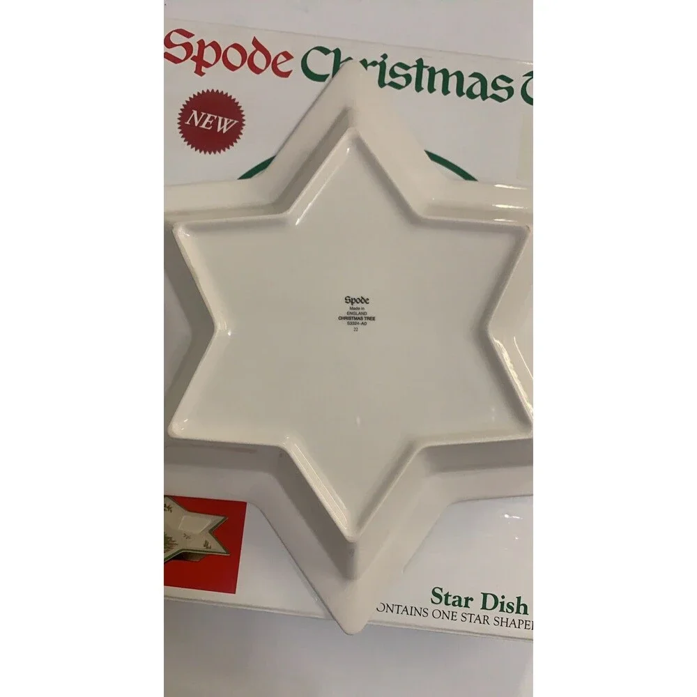 Spode Christmas Tree L/S STAR DISH Made In England